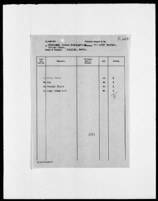 Thumbnail for Restitution Files of MFAA Section - Berlin, 1956 > Claims-France, F422-F193a