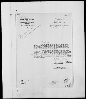 Thumbnail for Restitution Files of MFAA Section - Berlin, 1956 > Claims-Argentina, Austria, Belgium, and Czechoslovakia