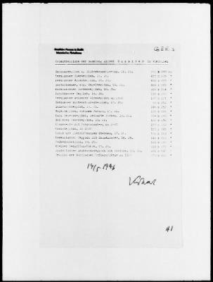 Thumbnail for Restitution Files of MFAA Section - Berlin, 1956 > Claims-Germany