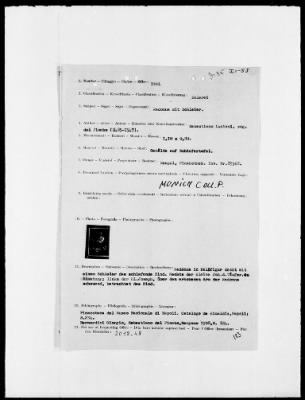 Thumbnail for Restitution Files of MFAA Section - Berlin, 1956 > Claims-France, Greece, Italy