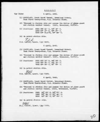 USS NORTHLAND > War Diary, 3/1/43 to 5/31/43