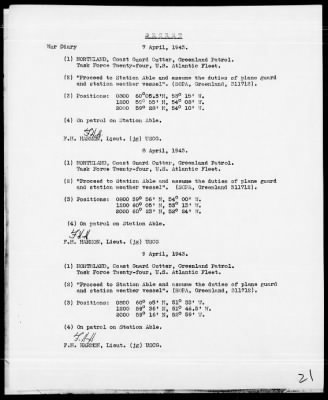 USS NORTHLAND > War Diary, 3/1/43 to 5/31/43