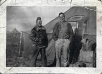 Stanley Szwast on the Left with friend (Who am I?) MTO WWII