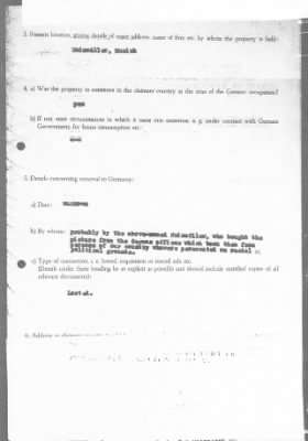 Thumbnail for Restitution Files of MFAA Section - Munich, Central Collecting Point > From: Folder 186, Claims–Czechoslovakia To: 188, Claims–Czechoslovakia