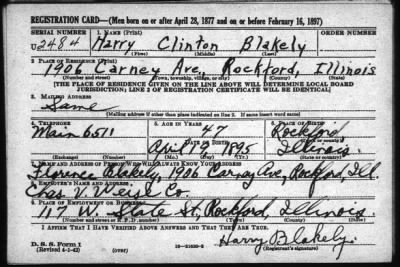 Thumbnail for Harry Clinton > Blakely, Harry Clinton (1895)