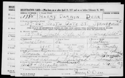 Thumbnail for Harry Darwin > Derr, Harry Darwin (1886)