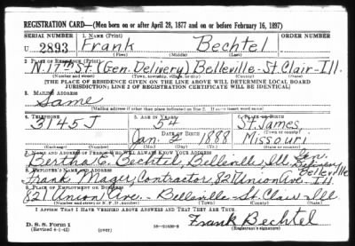 Thumbnail for Frank > Bechtel, Frank (1888)