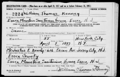 Thumbnail for William Thomas > Kenney, William Thomas (1887)