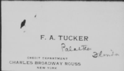 Thumbnail for Old German Files, 1909-21 > F. A. Tucker (#292613)