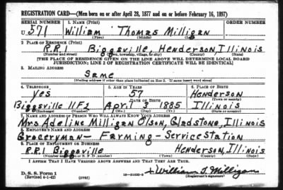 William Thomas > Milligan, William Thomas (1885)