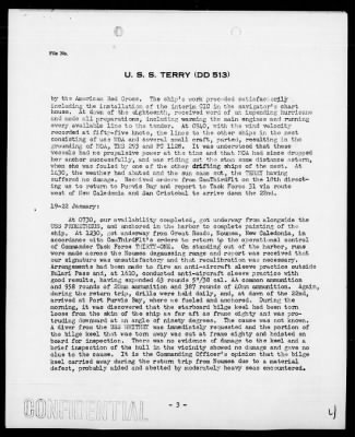 USS TERRY > War Diary, 1/1-31/44