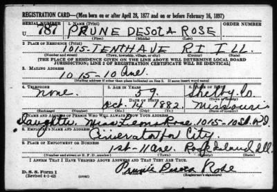 Thumbnail for Prune Desota > Rose, Prune Desota (1882)