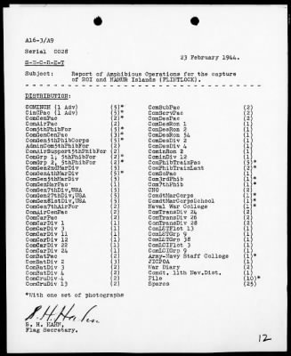 Thumbnail for COMTASKFOR 53 > Rep of Amphibious Ops for Capture of Roi & Namur Is, 1/13/44 to 2/16/44