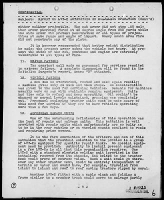 Thumbnail for COMMANDANT USMC > Rep of LVT(2) Activities in Kwajalein Operation