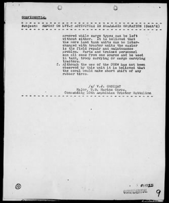 Thumbnail for COMMANDANT USMC > Rep of LVT(2) Activities in Kwajalein Operation