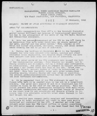 Thumbnail for COMMANDANT USMC > Rep of LVT(2) Activities in Kwajalein Operation