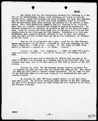 Thumbnail for MARINES, 1st PHIB CORPS > Rep On Bougainville Operations 11/3/43 to 12/15/43