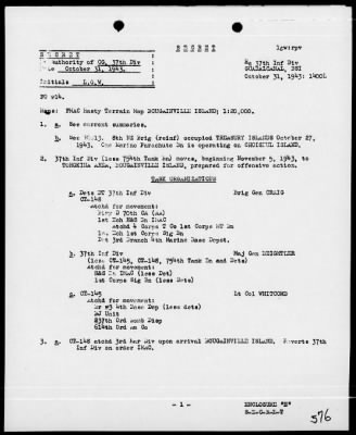 MARINES, 1st PHIB CORPS > Rep On Bougainville Operations 11/3/43 to 12/15/43