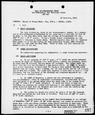 MARINES, 1st PHIB CORPS > Rep On Bougainville Operations 11/3/43 to 12/15/43