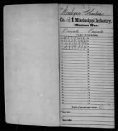 US, Mexican War Service Records - Mississippi, 1847 record example