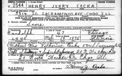 Thumbnail for Henry Jerry > Cecka, Henry Jerry (1895)