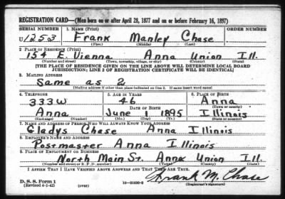 Thumbnail for Frank Manley > Chase, Frank Manley (1895)