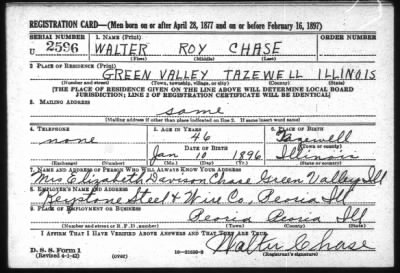 Thumbnail for Walter Roy > Chase, Walter Roy (1896)