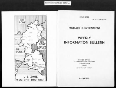 MFAA Field Reports > ETO Military Government - Weekly Information Bulletin #2, August 4, 1945 [AMG-161]