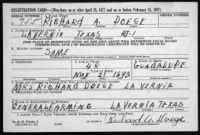 Thumbnail for World War II Registration Card, 1942