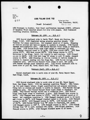 USS TULAGI > War Diary, 1/1/44 to 4/28/44