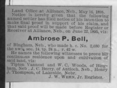 Thumbnail for 14 > Bell, Ambrose P (1479)