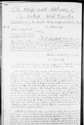 6 - Jan 1861-Nov 1862 > John G Terra Et Al Vs The Cargo And Materials Of The British Bark Director