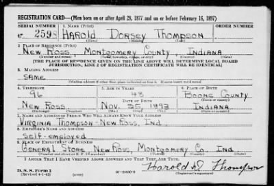 Thumbnail for Harold Dorsey > Thompson, Harold Dorsey (1893)