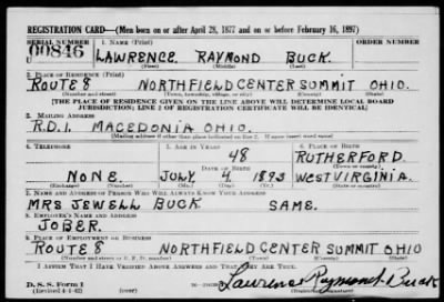 Thumbnail for Lawrence Raymond > Buck, Lawrence Raymond (1893)