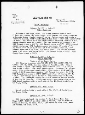 USS TULAGI > War Diary, 2/1-29/44