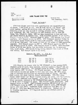 USS TULAGI > War Diary, 2/1-29/44