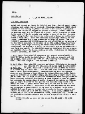 USS HALLIGAN > War Diary, 4/1-30/44