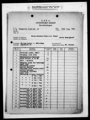 Thumbnail for Hungarian Claims > 45b - Hungarian Claims