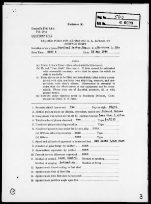 USS DOROTHEA L DIX > AA Act Rep, 5/28/44, Portland Harbor, England