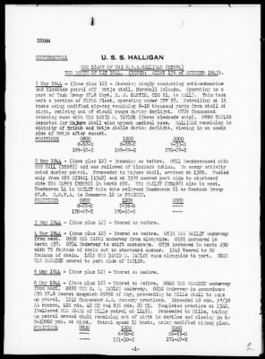 Thumbnail for USS HALLIGAN > War Diary, 5/1-31/44