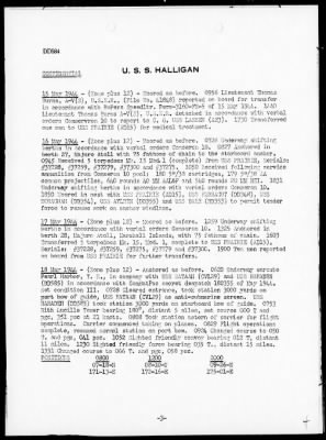 USS HALLIGAN > War Diary, 5/1-31/44