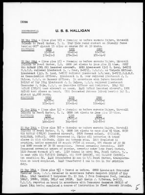 USS HALLIGAN > War Diary, 5/1-31/44