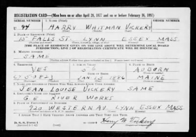 Harry Waitman > Vickery, Harry Waitman (1886)