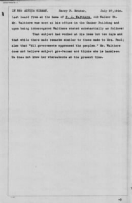 Old German Files, 1909-21 > Alvina Sireen (#264610)