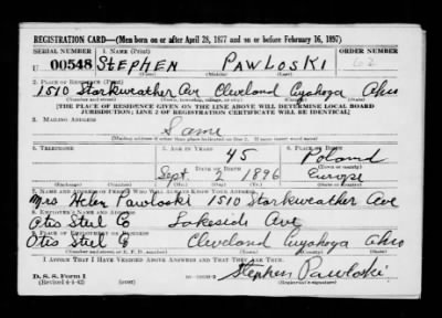 Stephen > Pawloski, Stephen (1896)