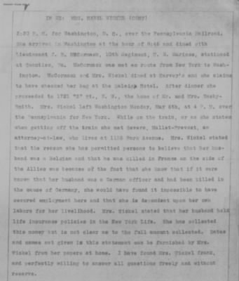 Old German Files, 1909-21 > Mrs. Mabel Wickel (#183055)