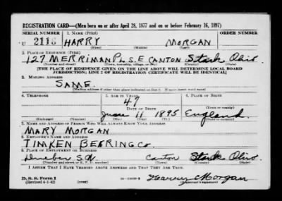 Harry > Morgan, Harry (1895)