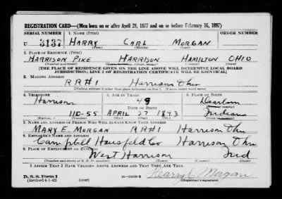 Harry Carl > Morgan, Harry Carl (1893)