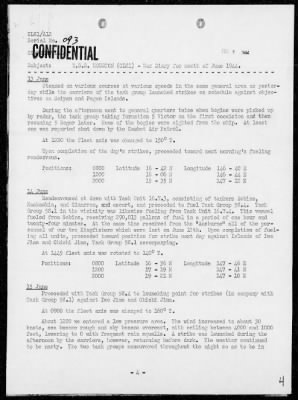 Thumbnail for USS HOUSTON > War Diary, 6/1-30/44 (Action Report, p 10)