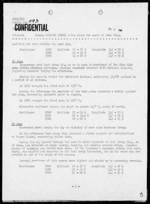 Thumbnail for USS HOUSTON > War Diary, 6/1-30/44 (Action Report, p 10)